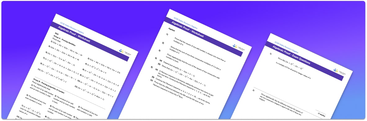 Algebraic Proof Worksheet