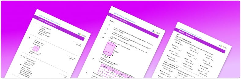 Density Worksheet