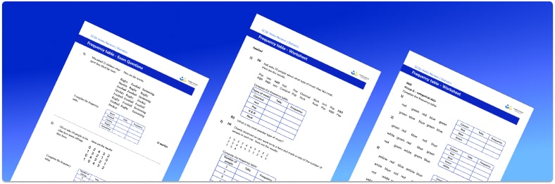 Grouped Frequency Table Worksheet