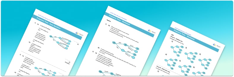 Frequency trees worksheet