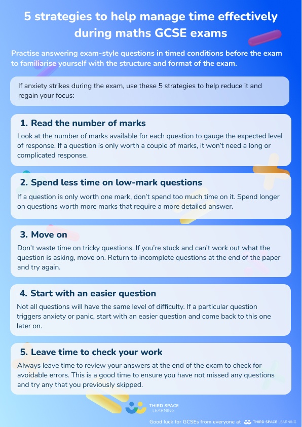 5 tips for reducing exam anxiety during the exam