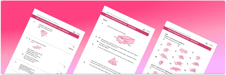 Surface area worksheet