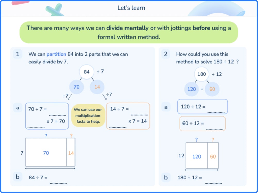 lesson slide long division