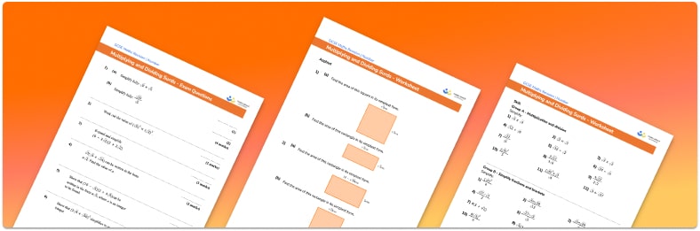 Multiplying And Dividing Surds Worksheet