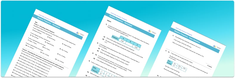 Relative Frequency Worksheet