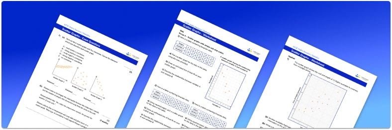 Scatter graphs worksheet