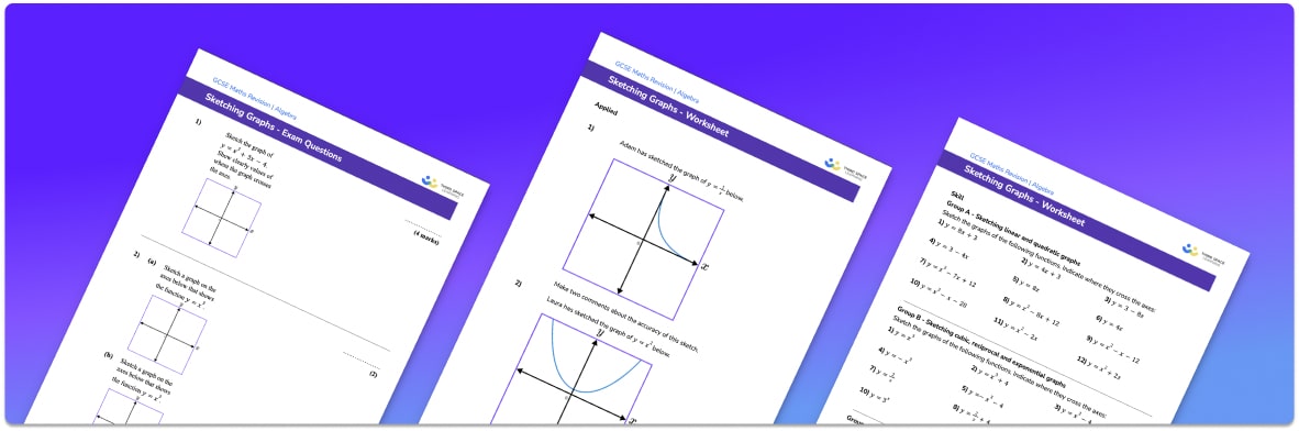 Sketching graphs worksheet