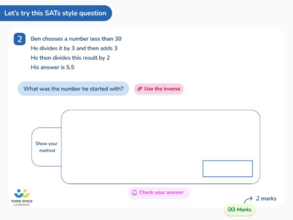 SATs revision lesson from Third Space Learning