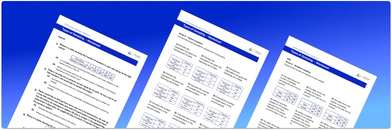 Types of sampling methods worksheet (includes collecting data)