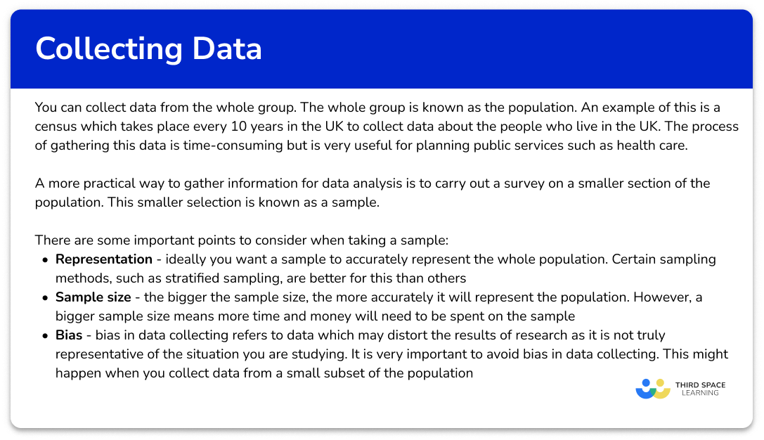 What is collecting data?
