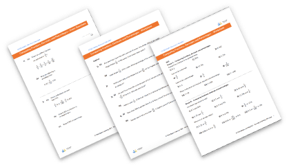 Fractions to percentages worksheet