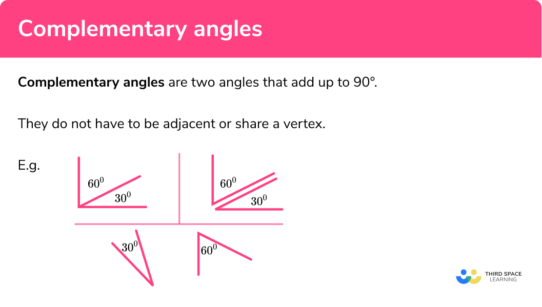 What are complementary angles?