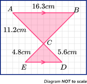 Congruence and similarity gcse question 3