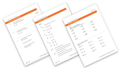 Fractions worksheet
