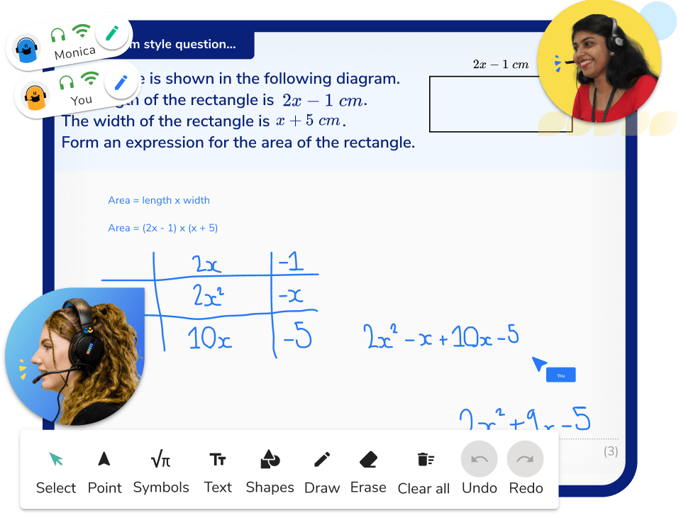 Example simplifying expressions lesson