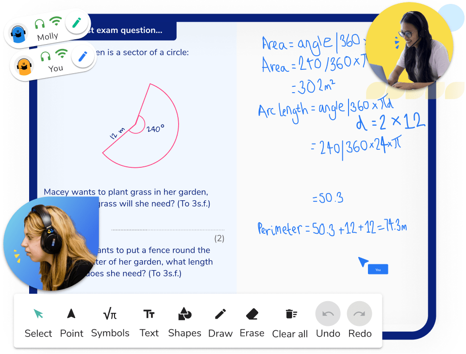 Example sector of a circle lesson