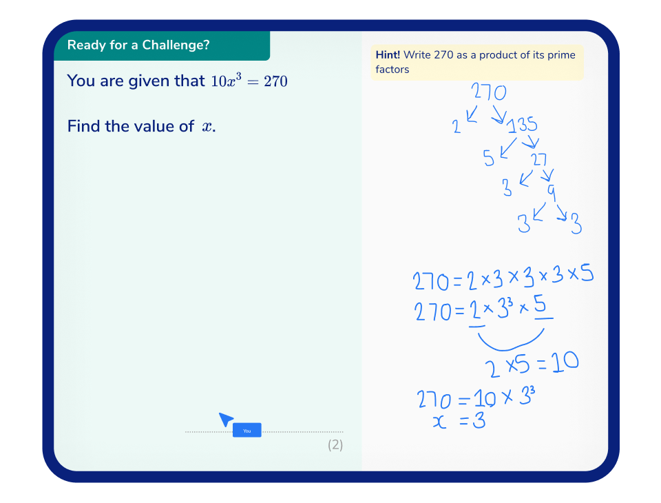 Example lowest common multiple lesson