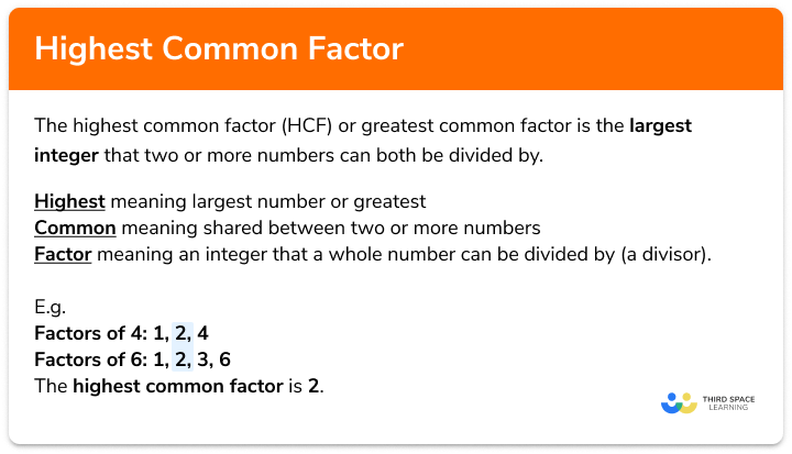 Highest common factor