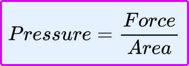 Pressure force area gcse question 1