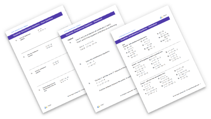 Simultaneous equations worksheets