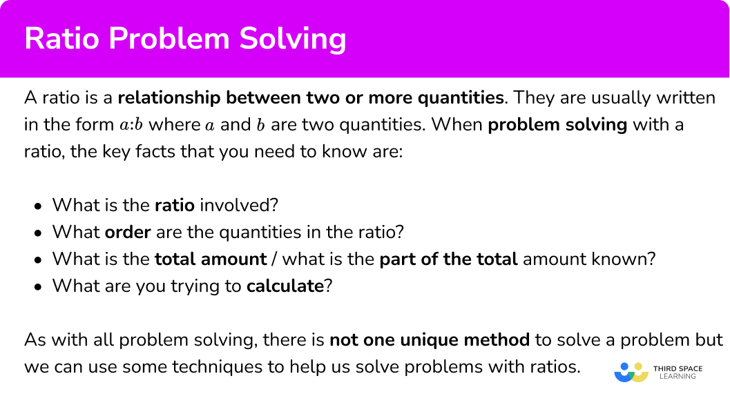 What is ratio problem solving?
