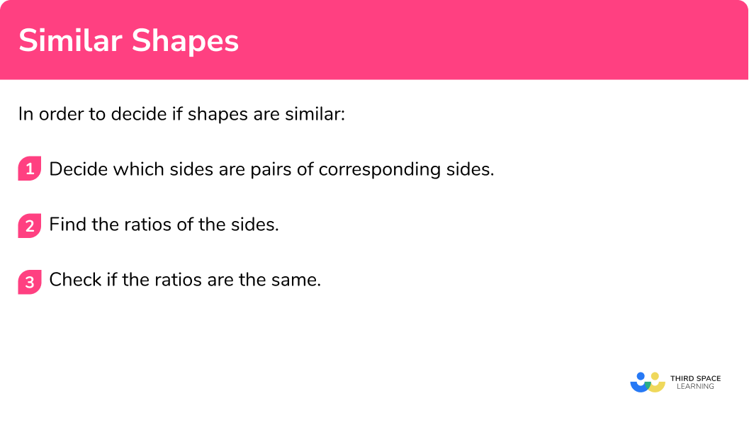 Explain how to decide if shapes are similar