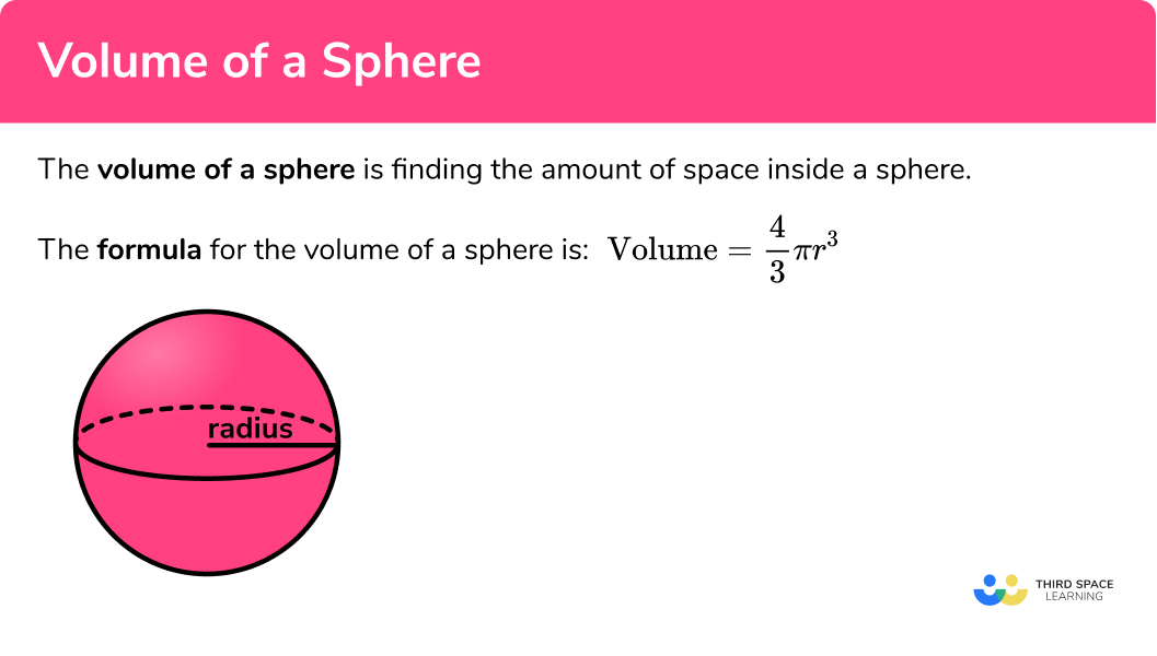 What is the volume of a sphere?