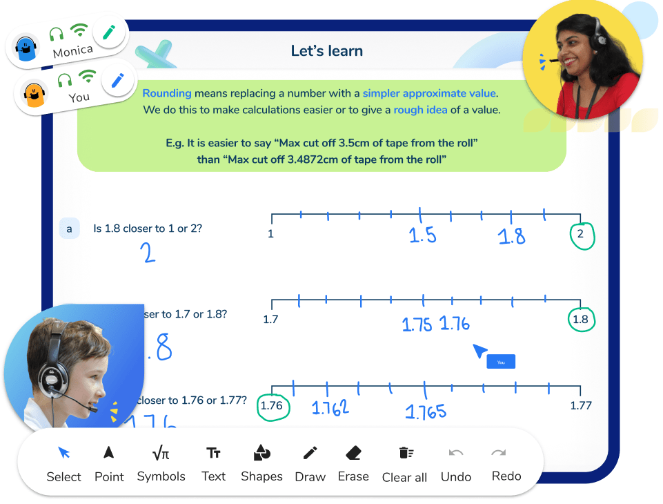 Example rounding to decimal places lesson